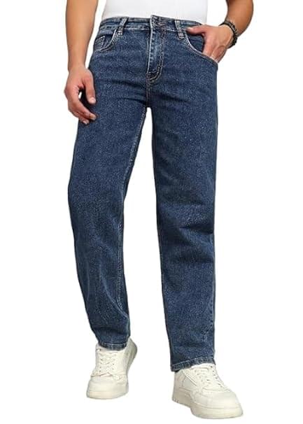 loose fit jeans for men – oversized mid rise baggy denim pants