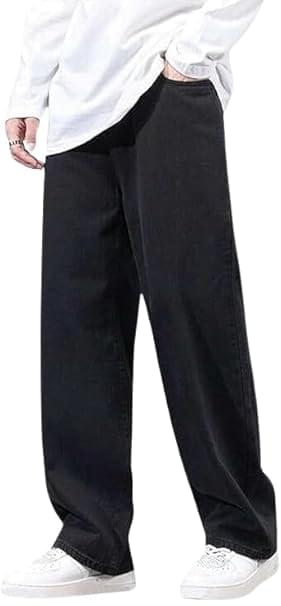 loose fit jeans for men – oversized mid rise baggy denim pants